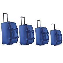 IZOD Carol 4pc Lightweight Rolling Duffel Bag w/Telescopic Handle