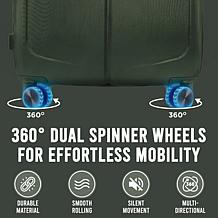 IZOD Mateo 20" Carry-On Hardside Luggage with Spinner Wheels