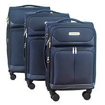 IZOD Ocean 3pc Expandable Luggage Set w/Spinner Wheels & Lock