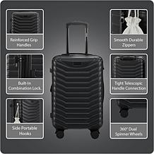 Izod Phantom 3-Piece Hard Shell Spinner Luggage Set