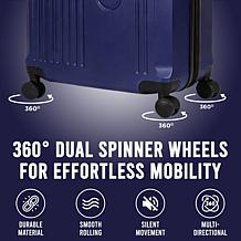 IZOD Zane 20" Carry-On Hardside Luggage with Spinner Wheels & Lock