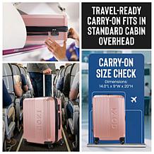 IZOD Zane 20" Carry-On Hardside Luggage with Spinner Wheels & Lock