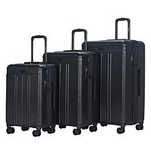 Izod Zoe 3-Piece Hard Shell Spinner Luggage Set