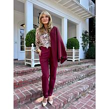 Jaclyn Smith Cascade Ruffle Blouse