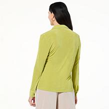 Jaclyn Smith Knit Button-Front Shirt