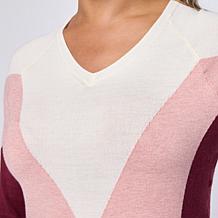 Jaclyn Smith Long-Sleeve Fine-Gauge Retro Sweater