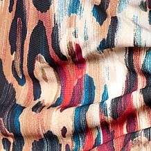 Jaclyn Smith Scoop Neck Side Ruched Tee