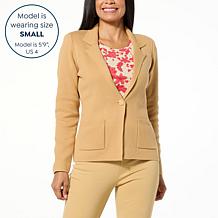 Jaclyn Smith Sweater Knit Blazer