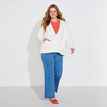 Jaclyn Smith Sweater Knit Blazer