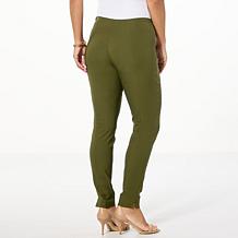 Jaclyn Smith Tech Stretch Side Entry Slim Pull-On Pant
