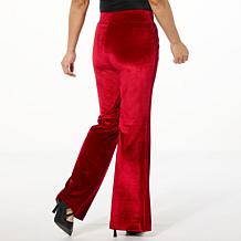 Jaclyn Smith Velour Wide-Leg Pant