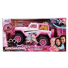 Jada Toys - Girlmazing 1:16 Scale RC Jeep, Exclusive Star Deco