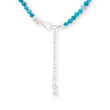 Jay King 18" Blue Apatite Mixed Shape Beaded Drop Necklace