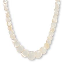 Cultured Freshwater Pearl Station Oval Link Chain Necklace | HSN
