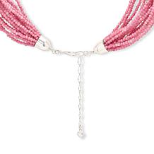 Jay King 20-1/4" Baroque Rose Rhodonite 20-Row Necklace