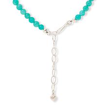 Jay King Amazonite and Lapis Pendant with Bead Necklace