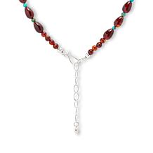 Jay King Amber and Azure Peaks Turquoise Necklace