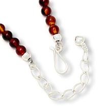Jay King Amber and Turquoise Inlay Drop Reversible Necklace