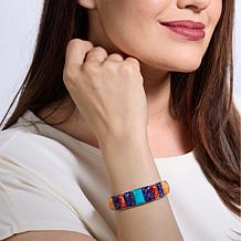 Jay King Andean Blue Turquoise & Multicolor Spiny Oyster Cuff Bracelet