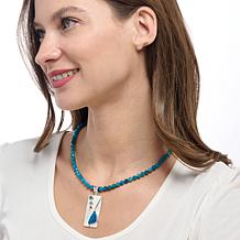 Jay King Apatite and Topaz Sterling Silver Necklace