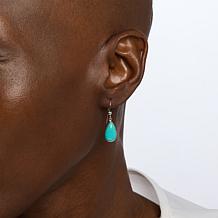 Jay King Baja Turquoise Sterling Silver Teardrop Earrings