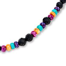 Jay King Black Chalcedony and Multigemstone Bead 18-1/4" Necklace