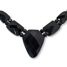 Jay King Black Serpentine Sterling Silver 18" Necklace