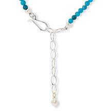 Jay King Blue Apatite and Spiny Oyster Shell Beaded Necklace