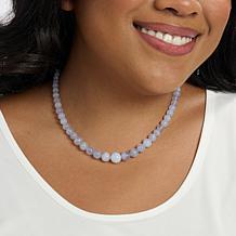 Jay King Blue Chalcedony Bead 18" Necklace