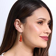 Jay King Branch Coral Sterling Silver Drop Earrings
