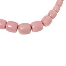 Jay King Cameo Mauve Stone Graduated Bead Necklace