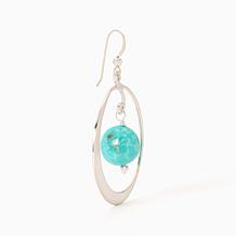 Jay King Campitos Turquoise Earrings, Sterling Silver