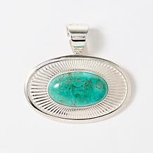 Jay King Chilean Turquoise and Jarosite Pendant with Beaded Necklace