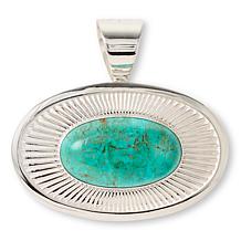Jay King Chilean Turquoise and Jarosite Pendant with Beaded Necklace
