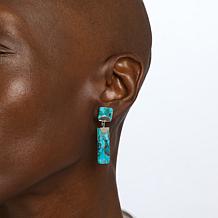 Jay King Composite Campitos Turquoise Sterling Silver Earrings