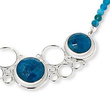 Jay King Gallery Collection Blue Apatite Sterling Silver 18" Necklace