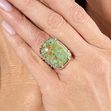 Jay King Gallery Collection Campitos Turquoise Cushion-Cut Ring