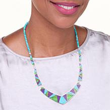 Jay King Gallery Collection Multicolor Turquoise Inlay Necklace