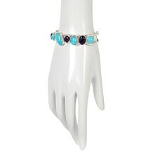 Jay King Gallery Collection Turquoise and Amethyst Cuff Bracelet