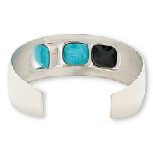 Jay King Gallery Collection Turquoise & Chalcedony Reversible Cuff