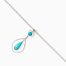 Jay King Kingman Turquoise Pendant with Sterling Silver Necklace