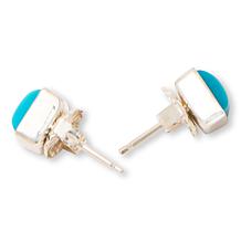 Jay King Kingman Turquoise Square Stud Earrings