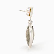 Jay King Labradorite Heart Earrings, Sterling Silver