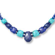 Jay King Lapis and Azure Peaks Turquoise 18" Necklace