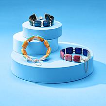 Jay King Lapis & Baroque Rose Bracelet