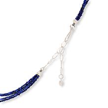 Jay King Lapis, Larimar and Amazonite 18" Multi-Strand Necklace