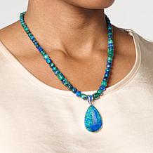 Jay King Milpillas Azurite Malachite Pendant with 18-1/4" Necklace