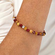 Jay King Multicolor Mookaite Bead Stretch Bracelet