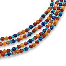 Jay King Multicolor Multigemstone Bead 4-Strand 18" Necklace