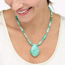 Jay King Peruvian Chrysocolla Sterling Silver Necklace